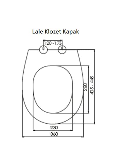 Serel Lale Yavaş Kapanan Tak-Çıkar Klozet Kapağı Beyaz