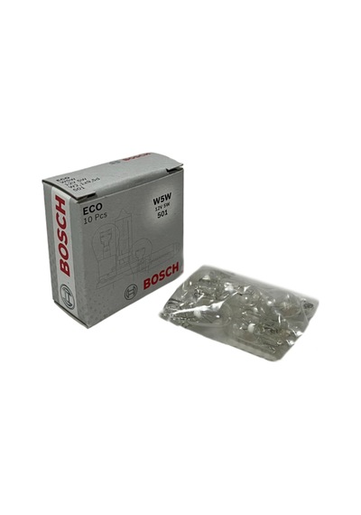 Bosch Eco T10 12v Büyük Dipsiz 5w-5w Gösterge, Ark Ampulü 10 Adet