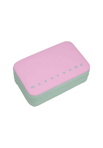 Monocromo Üç Katlı Pu Dolu Kalem Kutu Pembe 170552