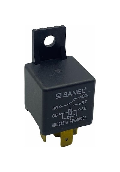 Sanel 24v Röle 5 Uçlu 10/20 A Diotlu 30-85-86-87-87a