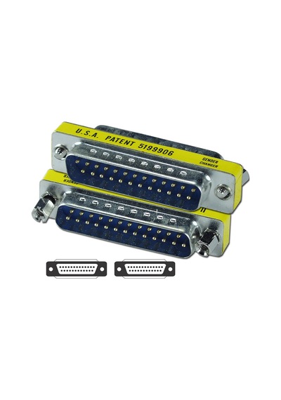 25 Pin Lpt Paralel Port Erkek - Erkek Çevirici Dönüştürücü 5'li Set
