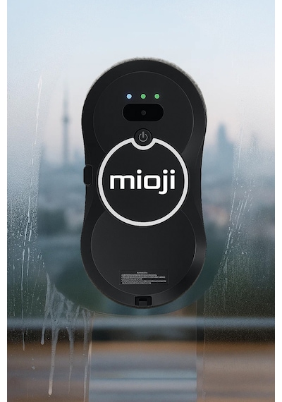 Mioji VLR2 Cam Temizleme Robotu Ultrasonik Su Spreyli Akıllı Navigasyonlu Uzaktan Kumandalı - Siyah
