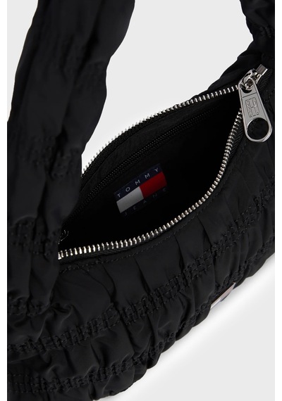 Tommy Jeans Büzgülü Omuz Askılı Çanta Kadın Çanta Aw0aw19074 Bds Siyah