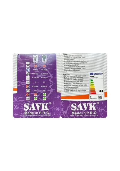 Şavk 7w 6500k Beyaz Işık Par20 E27 Led Spot Ampul Diğer