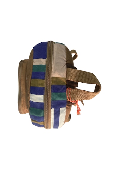 Old Cotton Cargo Kaliteli Renkli Vintage Salaş Disayn Günlük Sırt Gezi Okul Seyahat Çantası 28 Cm X 37 Cm Mavi