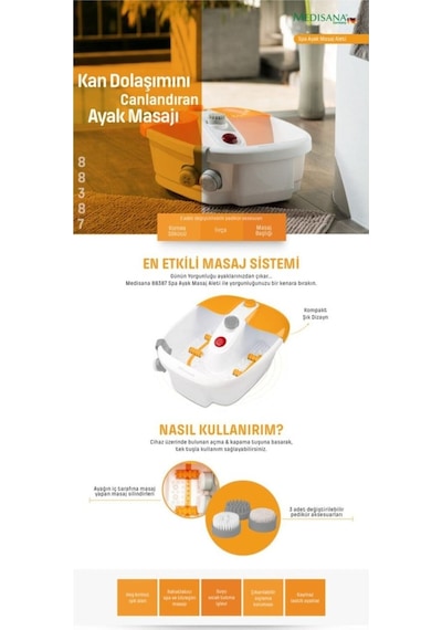 Medikaltec Medisana Pedikür Manikür Islak Kuru Masaj Aleti