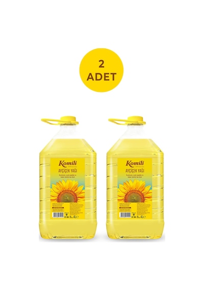 Komili Ayçiçek Yağı Pet Dar Ağız 2 x 4 L