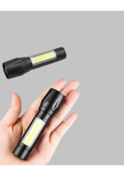 Hubrendy Tekno 4 Mod Şarjlı Işıldak Ultra Güçlü Cree Led Su Geçirmez Alüminyum Gövde