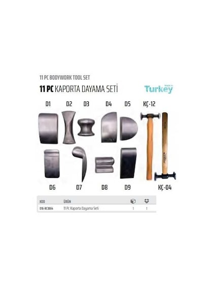 Rico 016-RC3864 11 Pc Kaporta Dayama Seti