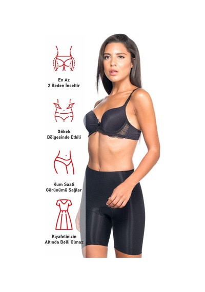Siyah Mı Emay 2800 Double Boxer Lazer Korse Siyah