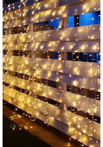 Tedaks 2x2 Metre 320 Led 8 Fonskiyonlu Dekoratif Led Günışığı Perde Beyaz