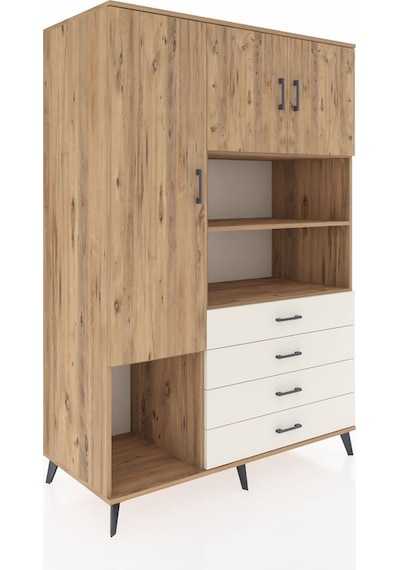 Kronos Dolap 7 Raflı 4 Çekmeceli 3 Kapaklı 132x59x195 Çam-çam... Çam Kronos Dolap 7 Raflı 4 Çekmeceli 3 Kapaklı 132x59x195 Çam-çam... Çam