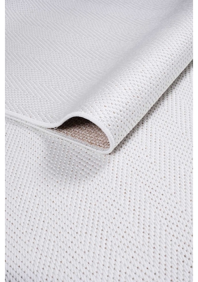 Venüs Sisal Antrasit Modern Dokuma Kilim Hasır Halı Beyaz