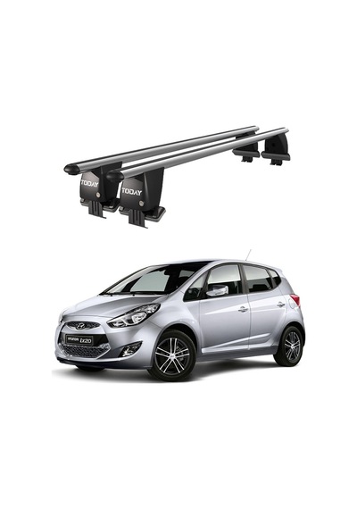 Royal Hyundai İx20 2010 Ve Sonrası Uyumlu Gri Kilitli Ara Atkı Port Bagaj Tavan Barı