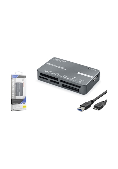 Büro Ev Ofis Cihazları İçin 5gbps Usb3.2 Gen1 Cf Sd Microsd Ms Xd Kart Okuyucu