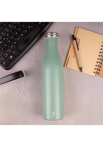 Lurch - 750 Ml Adaçayı Yeşil, Paslanmaz Çelik Termos - Çift Cidarlı, Sızdırmaz - 240807 Beyaz