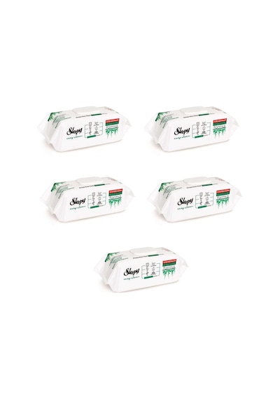 Sleepy Easy Clean Beyaz Sabun Katkılı Yüzey Temizlik Islak Havlusu - 100'lü 5 Paket Tekli