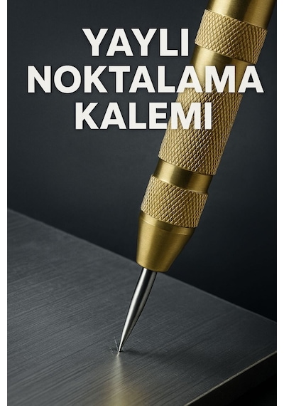 Merttools Yaylı Metal Noktalama İşaretleme Zımba Kalemi