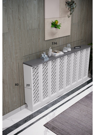 Petek Kaplama Modern Radyatör Kapatma Ünitesi Ön Panel Mdf Tasarım İç Ölçü 156 Cm Dış Ölçü 160 Cm Petek 156 Beyaz Üstü Antrasit D4 Petek Kaplama Modern Radyatör Kapatma Ünitesi Ön Panel Mdf Tasarım İç Ölçü 156 Cm Dış Ölçü 160 Cm Petek 156 Beyaz Üstü Antrasit D4