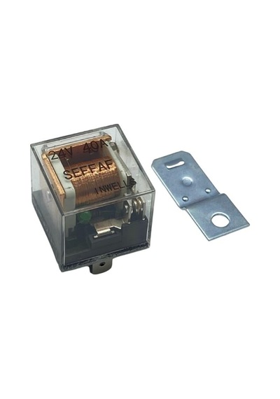 24v Röle 5 Uçlu 40 A Işıklı Şeffaf Çift Platin 30-85-86-87-87a