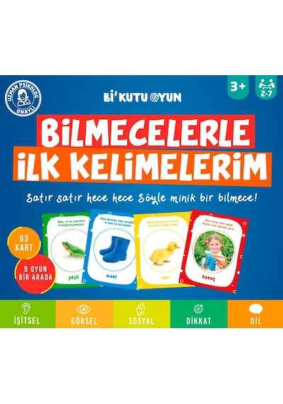 Bilmecelerle Ilk Kelimelerim-Bi Kutu Oyun Yayınevi