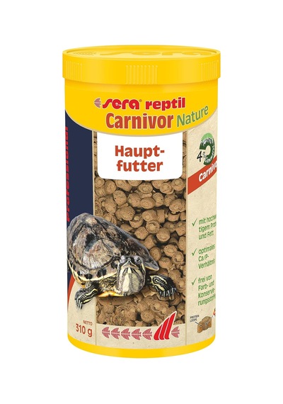 Sera Reptil Etçil Sürüngen Yemi Carnivor 1000 Ml 310gr