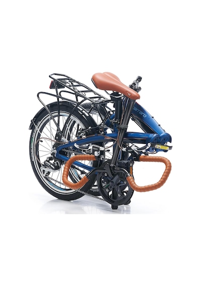 Carraro Flexi Comfort V Fren 8 Vites 20 Jant Katlanır Bisiklet Mat Navy Mavi Parlak Siyah 32 Kadro Çok Renkli