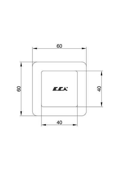 Eca Caro 102151033 G 1/2" Ankastre Ara Kesme Valfi Krom