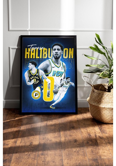 Tyrese Haliburton Çerçeveli Tablo - Basketbol Nba Posteri Tablo
