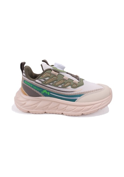 Marco Kids 05-26y518 Bej Yeşil Ortopedik Günlük Erkek Çocuk Spor Ayakkabı Bej