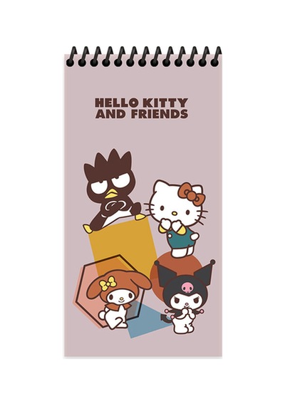 2 Adet Hello Kitty And Friends 10 19 80 Yp Çiz. Spr.karton Kapak Defter