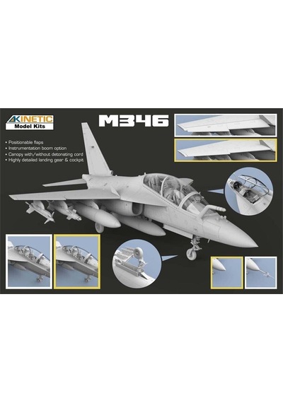 Kinetic K48063 1/48 Ölçek, Alenia M-346 Eğitim Savaş Uçağı, Plastik Model Kiti-56338