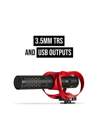 Videomic Go Iı Ultra Kompakt Kamera Üstü Av Tüfeği Mikrofonu Film Yapımı, İçerik Oluşturma, Podcasting Ve Video Görüşmeleri İçin 3,5 Mm Ve Usb Çıkışları