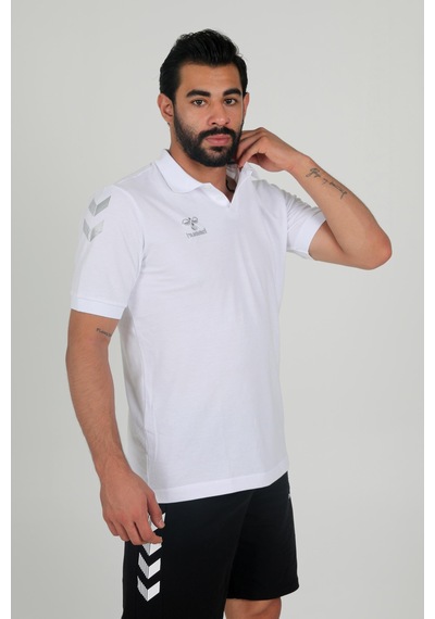 Hummel Armin Pamuklu Polo Yaka Tişört Beyaz