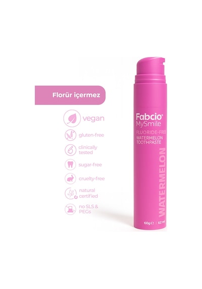 Fabcio Mysmile Florürsüz Diş Macunu Karpuz Ferahlığı Tam Koruma