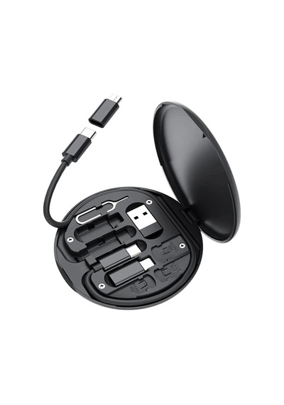 60w Destekli Kablo Kutusu Seyahat Kablo Seti 5&apos İ 1 Arada Usb Type-c Şarj Kablosu Seti Bx40