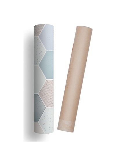 İbm9920 Mutfak Tezgah Arası Kendinden Yapışkanlı Folyo Kaplama Mermer Desen Altıgen Geometrik 60cmx100cm