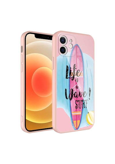 Apple Uyumlu iPhone 11 Uyumlu Kamera Korumalı Desenli Sert Silikon Zore Epoksi Kılıf-no10 No10 -
