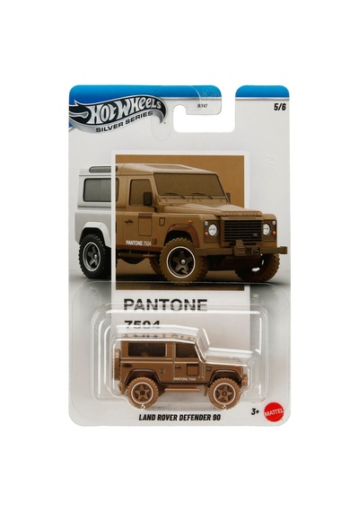 Hot Wheels Silver Serisi Pantone Diecast Arabalar Land Rover Defe Çok Renkli