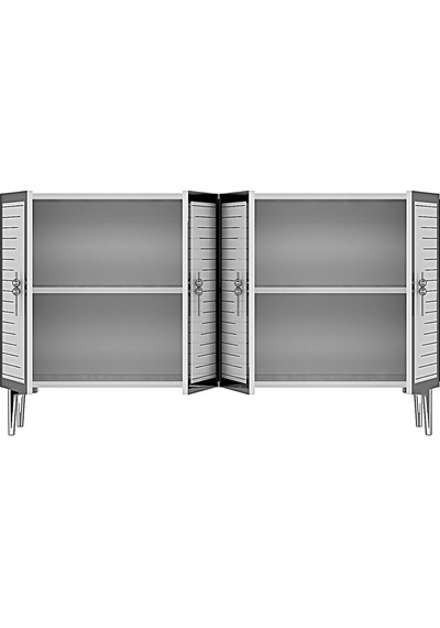 Ka1207bs Tuna Konsol Ve Tv Sehpası Beyaz-silver 120cm