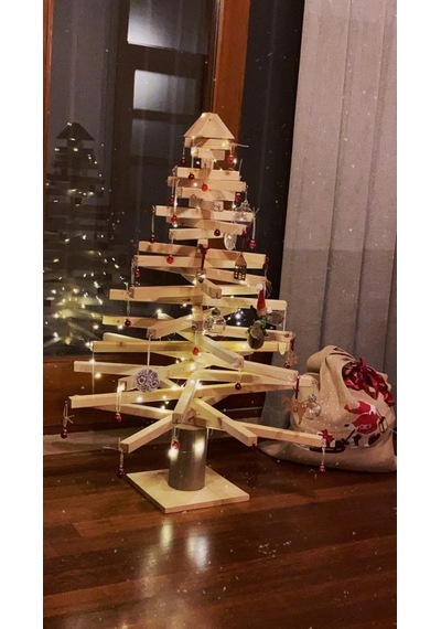 Ahşap Yılbaşı Ağacı Noel Ağacı
