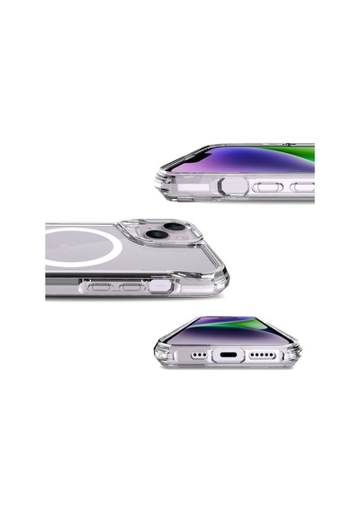 Zeyline Apple Uyumlu iPhone 14 Plus Zore Magsafe Şarj Özellikli T-max Magsafe Kapak-renksiz