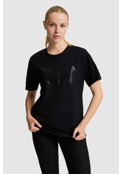 U.S. Polo Assn. U.s. Polo Assn. Kadın Siyah Tişört Basic 50321690-vr046