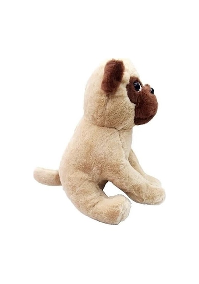 Oyuncak Peluş Buldog Köpek 35 Cm Açık Kahverengi