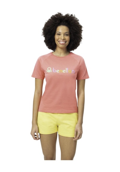 United Colors Of Benetton Kadın T-shirt Ben.w20360 Pembe