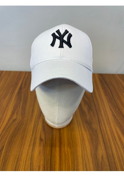 Ny Yankees Nakışlı Fileli Yazlık Beyzbol Cap Şapka Beyaz