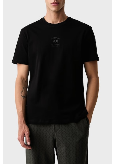 Armani Exchange Pamuklu Regular Fit Bisiklet Yaka T Shirt Erkek T Shirt Xm003023 Af10358 Uc001 Siyah