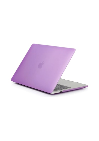 Apple Uyumlu MacBook Air 13 Touch Id A2179 Shell Rubber Kapak Lila