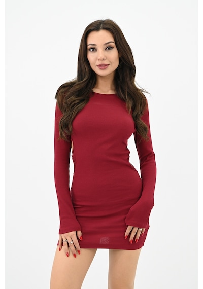 Koza Butik Kadın Pencere Detaylı Mini Elbise 5215-24 001