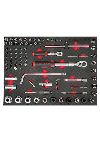 Worldforce 212 Parça Dolu Takım Dolabı 7 Çekmece Eko Paket